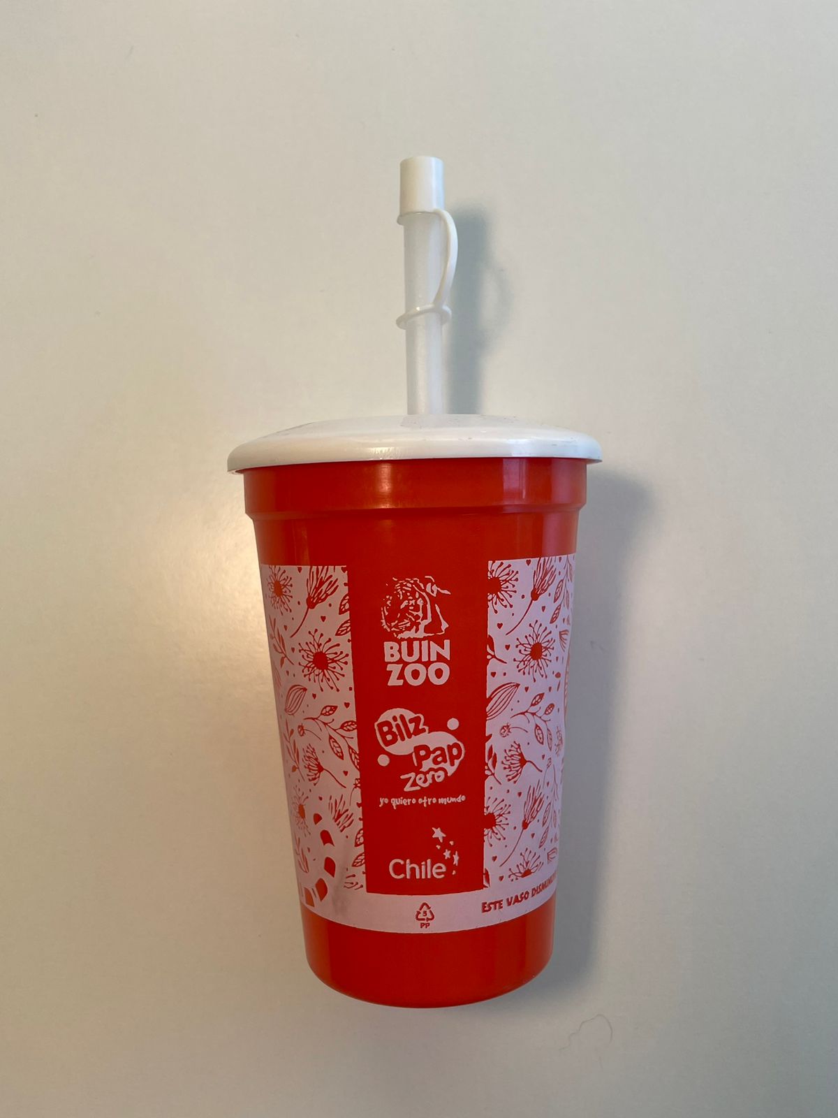 Vaso Plástico Promocional Personalizado con Tapa y Bombilla