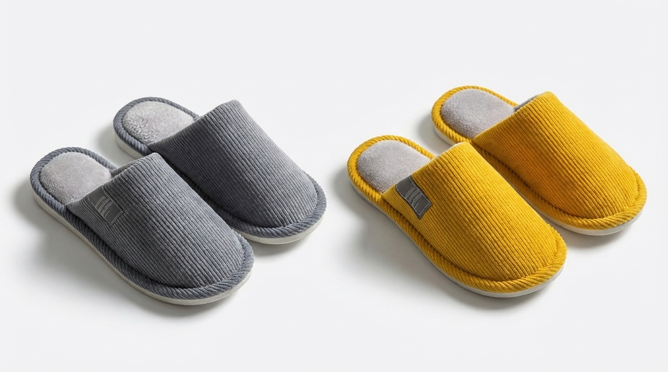 Pantuflas Corporativas Acolchadas de Textura Premium