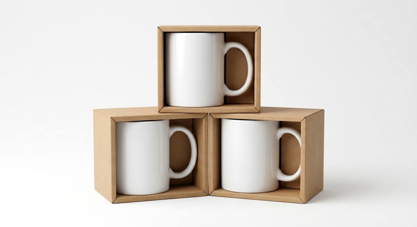Taza de Cerámica con Packaging Personalizado para Empresas