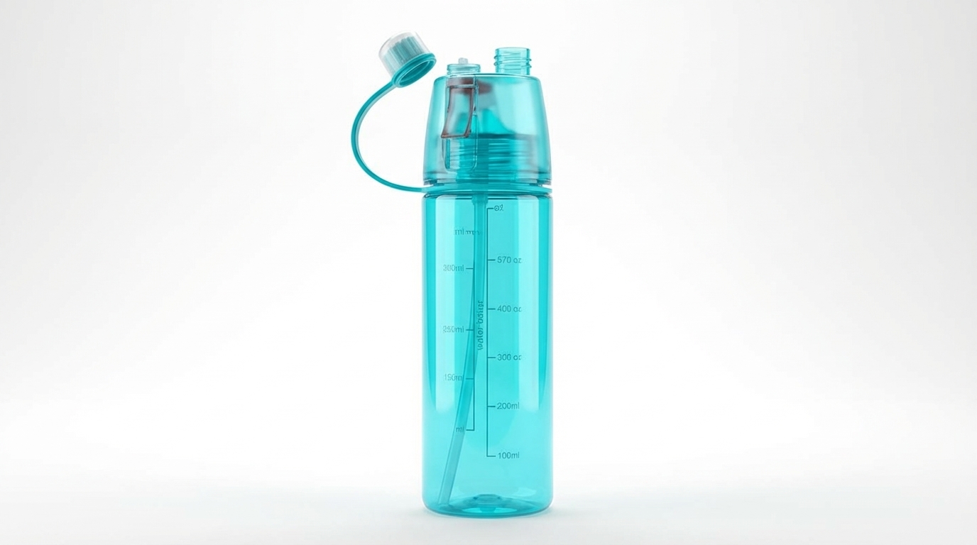 Botella Deportiva 600ml con Atomizador Spray - Personalizable