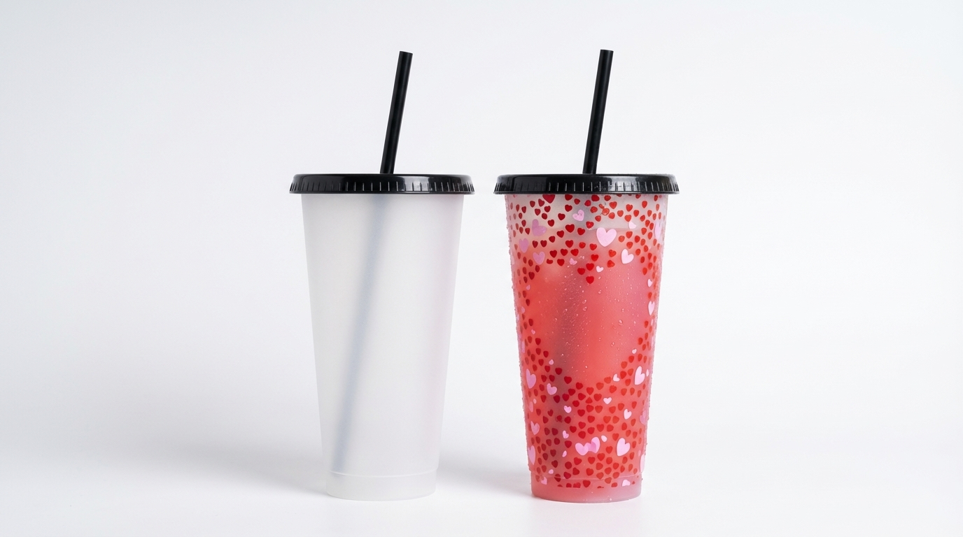 Vasos Promocionales 24 Oz con Cambio de Color Sensible al Frío