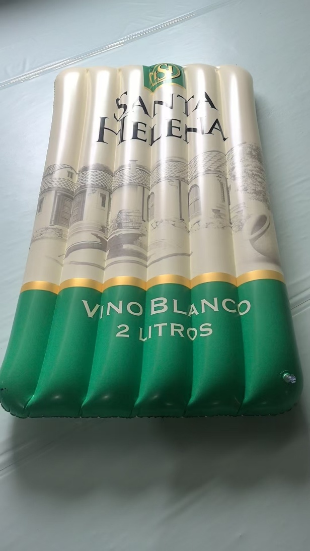 Flotador Inflable Tipo Botella Personalizado con Logo